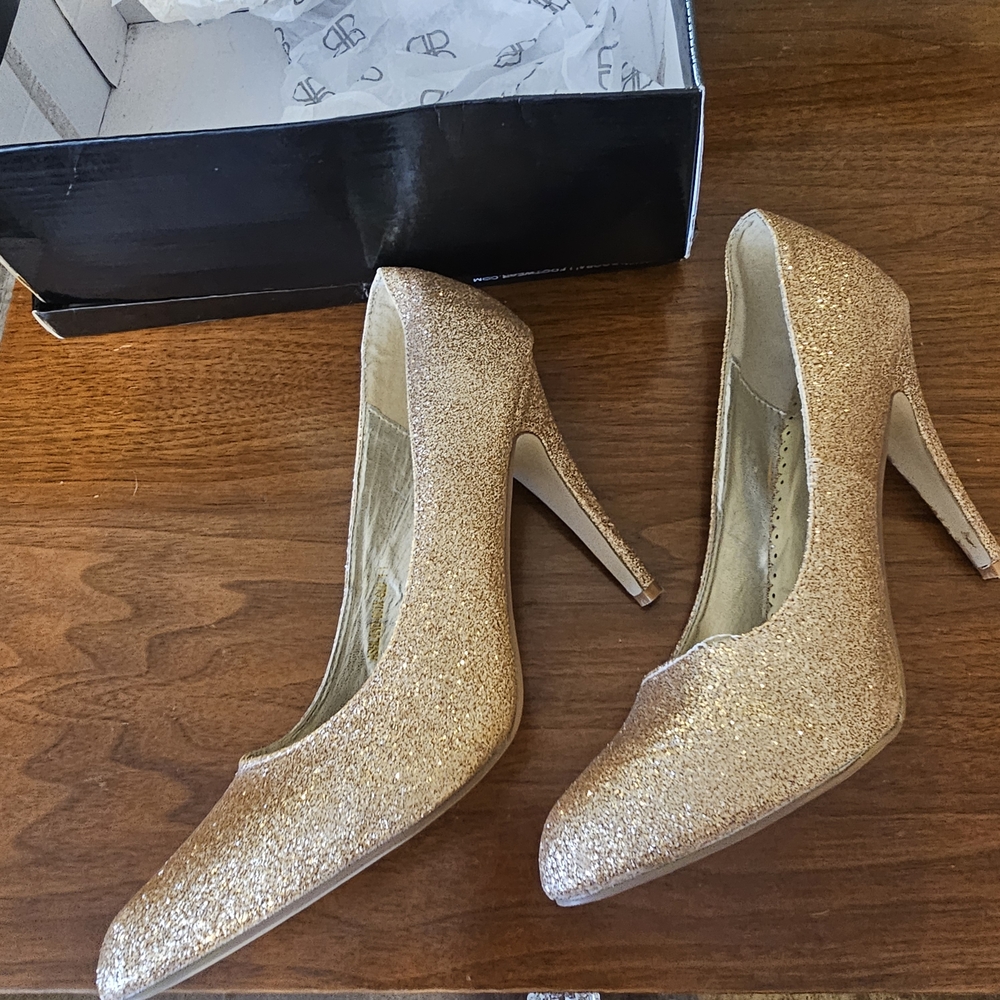 Shimmering Gold High Heels